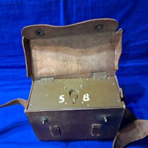 japanese-field-walkie-talkie-transceiver-with-carry-leather-case-and-strap-rare-missing-part-model-96-4