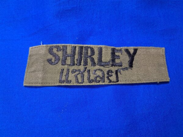 vietnam-theater-thai-name-tape-joke-shirley-kidding-original-uniform-removed