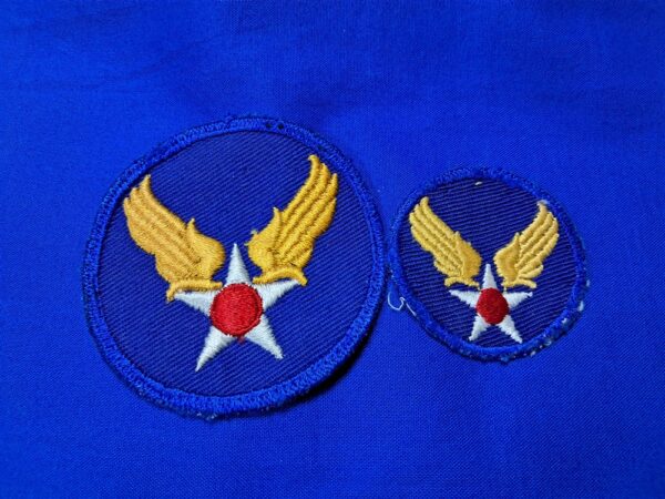 air-corps-cap world-war-two-army-air-corps-theater-made-patch-set-with-small-cap variation