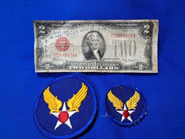 world-war-two-army-air-corps-theater-made-patch-set-with-small-cap variation