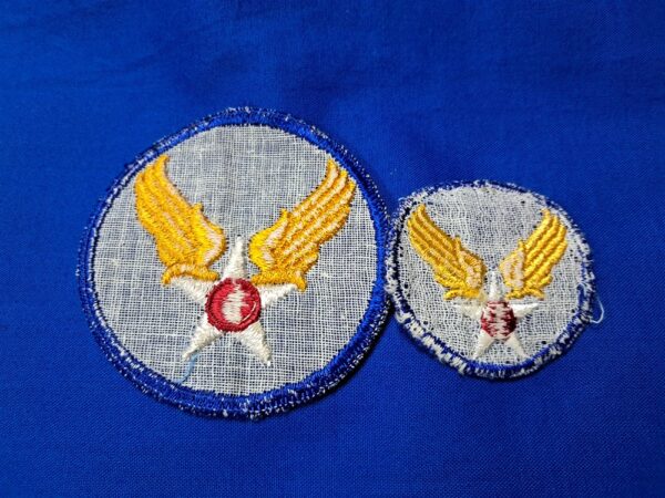 world-war-two-army-air-corps-theater-made-patch-set-with-small-cap variation