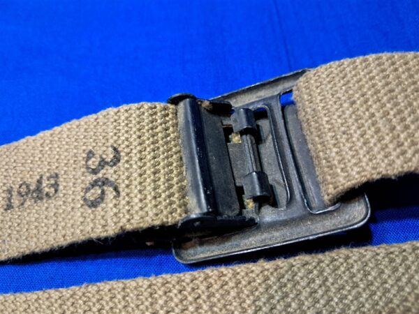 world-war-two-trouser-belt-enlisted-j-q-m-d-1943-datred-excellent-condiiton-field-dress-both