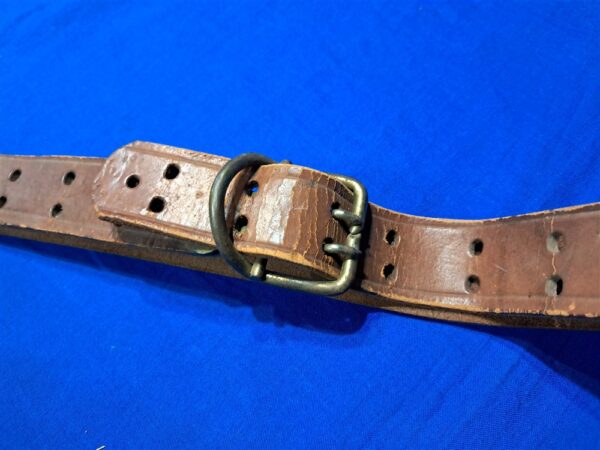 world-war-one-trouser-belt-made-from-1907-leather-sling-and-halter-buckle-excellent-conditon