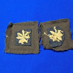 world-war-two-majors-rank-insignia-in-gold-bullion-on-dress-green-uniform-material-matched-set