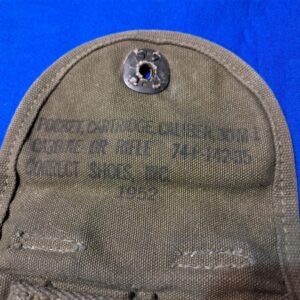korean-war-1952-dated-m-1-carbine-pouch for-pistol-belt-with-loops