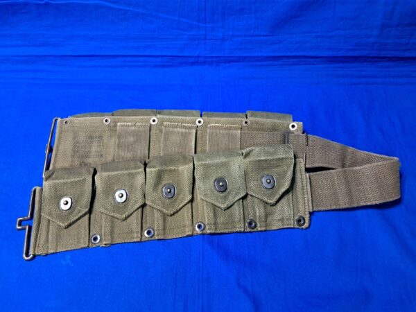 korean-war-cartridge-belt-for-m-1-rifle-30-caliber-1953-dated-used-nice-condition