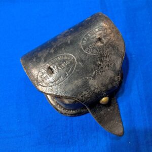 civil-war-rifle-cap-box-with-markings-and-holes-for-front-plate-black-leather-excellent-condiiton