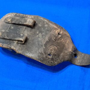 civil-war-rifle-cap-box-with-markings-and-holes-for-front-plate-black-leather-excellent-condiiton