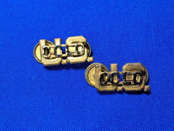 colorado-officer-insignia world-war-two-1930-late-colorado-officers-collar-insignia-by-meyer-screw-back-variation