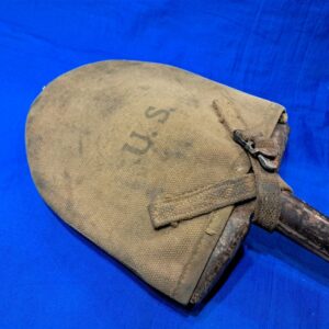 world-war-two-shovel-m-1910-pattern-early-with-used-cover-1943-dated-t-handle-type