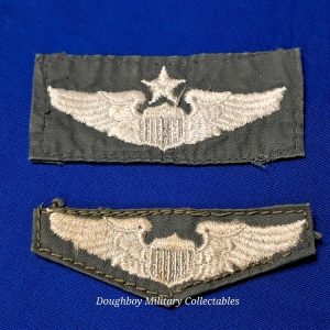 vietnam-war-era-early-set-of-two-wing-for-flight-jackets-sage-green-pilot-and-senior-type-embroidered-uniform-removed