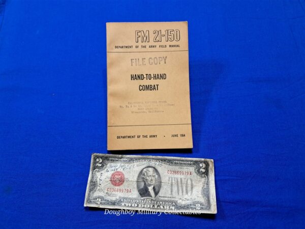 early vietnam-era-ranger-used-fm21-150-field-manual-for-hand-to-hand-combat-1954