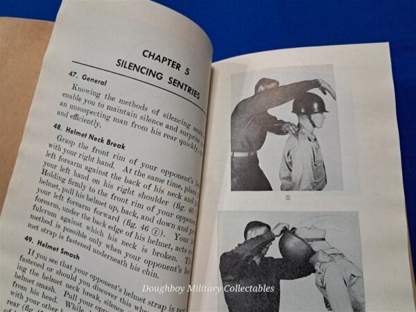early vietnam-era-ranger-used-fm21-150-field-manual-for-hand-to-hand-combat-1954