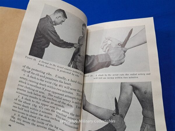 early vietnam-era-ranger-used-fm21-150-field-manual-for-hand-to-hand-combat-1954