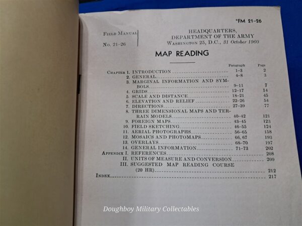 fm21-26-field-manual-early-vietnam-for-map-reading-and-compass-direction-learning-excellent-condition