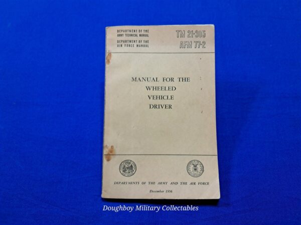 tm21-305-technical-manual-1956-dated-for-the-drivers-of-non-tracked-vehicles-105-pages-soflt-cover