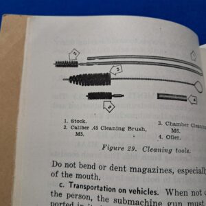 fm-23-41-field-manual-for-the-m-3-grease-gun-sub-machine-1949-dated-excellent-scribble-to-front