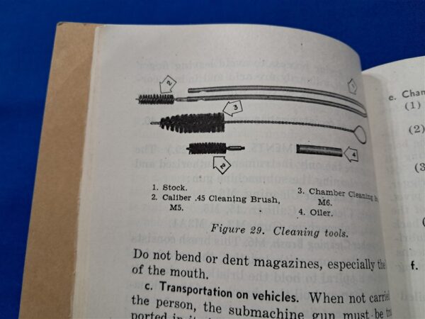 fm-23-41-field-manual-for-the-m-3-grease-gun-sub-machine-1949-dated-excellent-scribble-to-front