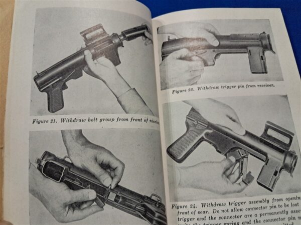 fm-23-41-field-manual-for-the-m-3-grease-gun-sub-machine-1949-dated-excellent-scribble-to-front