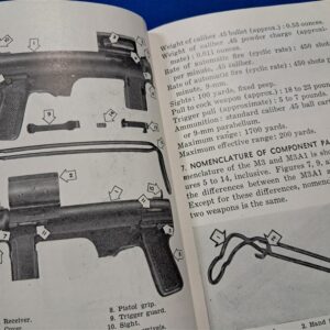fm-23-41-field-manual-for-the-m-3-grease-gun-sub-machine-1949-dated-excellent-scribble-to-front