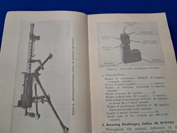 fm-23-55-m-1919-machine-gun-and-1917-field-manual-covering-3-weapon-systems-dated-1955-m-37
