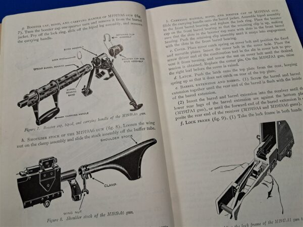 fm-23-55-m-1919-machine-gun-and-1917-field-manual-covering-3-weapon-systems-dated-1945