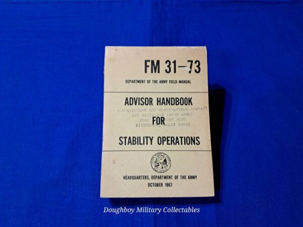 fm31-73-advisor field-manual-31-73-advisor-handbook-for-stability-operations-1967-dated-thick-special-forces-issued-vietnam