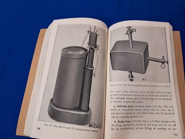 FM5-15 Field Fort 49. Condition excellent. Very nice manual covering the fortifications and shelters needed in the battlefield. Manual is thick and covers all the basics up to the advanced. Over 375 pages. Barbed wire obstacles to deep