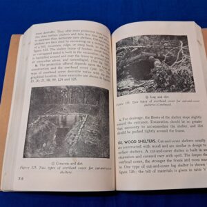 FM5-15 Field Fort 49. Condition excellent. Very nice manual covering the fortifications and shelters needed in the battlefield. Manual is thick and covers all the basics up to the advanced. Over 375 pages. Barbed wire obstacles to deep