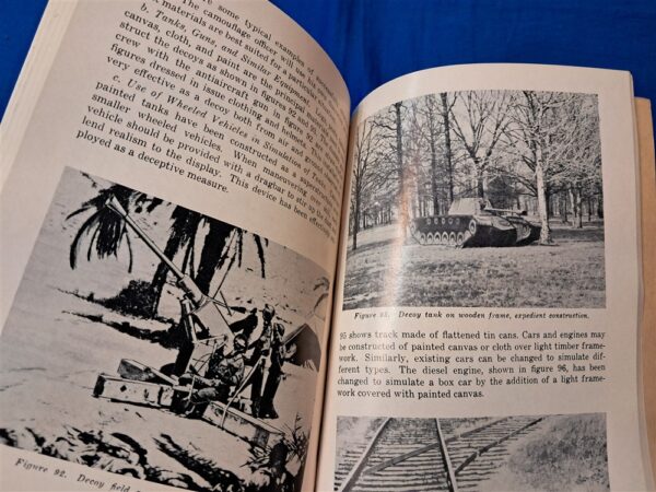 field-manual-5-22-1956 camo-materials-including-paint-samples-and-supplies-needed-large-thick-manual
