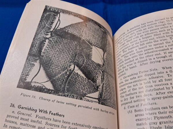 field-manual-5-22-1956 camo-materials-including-paint-samples-and-supplies-needed-large-thick-manual