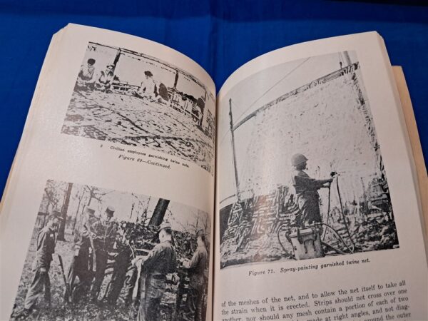 field-manual-5-22-1956 camo-materials-including-paint-samples-and-supplies-needed-large-thick-manual