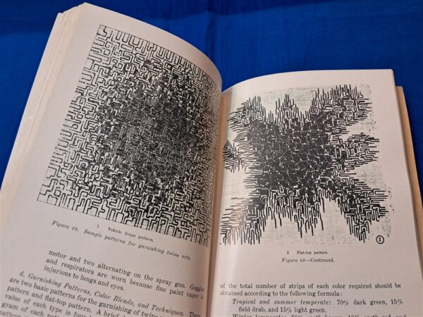 field-manual-5-22-1956 camo-materials-including-paint-samples-and-supplies-needed-large-thick-manual