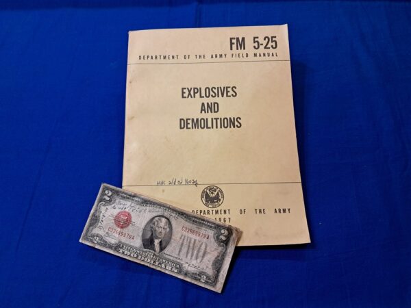 field-manual 5-25-explosives-and-demolitions-vietnam-era-1967-dated-book-very-detailed-185-pages