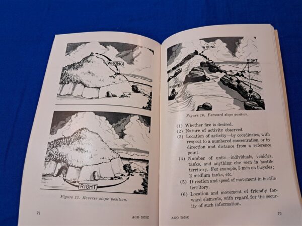 early-vietnam-era-1957-dated-field-manual-for-the-adjustment-of-artillry-fire-in-the-battlefield-by-common-infantry