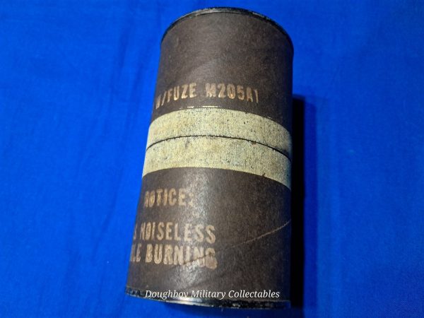 korean-war-1953-dated-practice-grenade-with-the-original-cannister-matching-near-mint-unissued-condition-inert