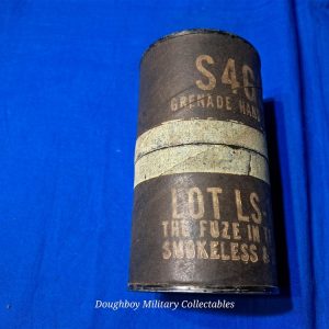 korean-war-1953-dated-practice-grenade-with-the-original-cannister-matching-near-mint-unissued-condition-inert