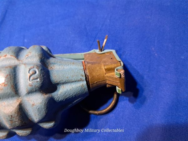 korean-war-1953-dated-practice-grenade-with-the-original-cannister-matching-near-mint-unissued-condition-inert