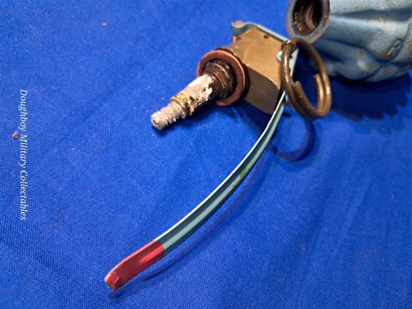 korean-war-1953-dated-practice-grenade-with-the-original-cannister-matching-near-mint-unissued-condition-inert