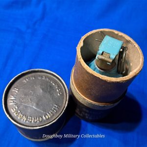 korean-war-1953-dated-practice-grenade-with-the-original-cannister-matching-near-mint-unissued-condition-inert