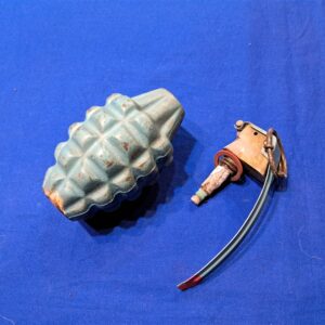 korean-war-m-21-training-grenades-all-original-1953-war-dated-february-paint-original-205-a-1-spoon-fuze