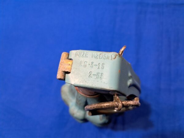 korean-war-m-21-training-grenades-all-original-1953-war-dated-february-paint-original-205-a-1-spoon-fuze