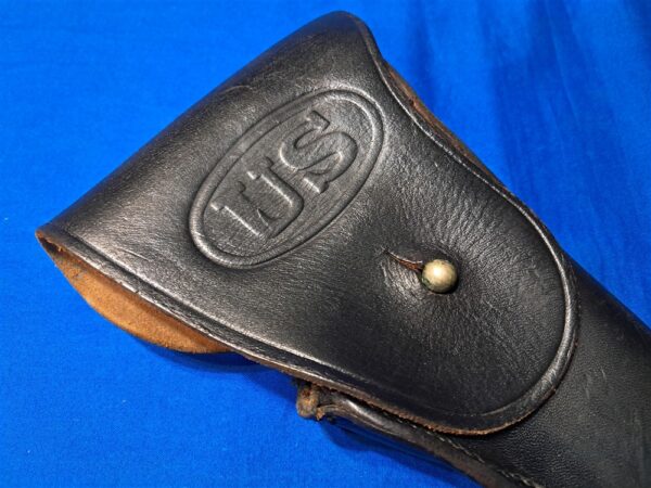 korean-war-leather-m-1911-black-holster-in-near-unissued-condition-dated-1951