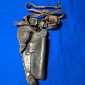 korean-war-marine-corps-shoulder-type-holster-dated-1944-dyed-black-for-service