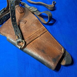 korean-war-marine-corps-shoulder-type-holster-dated-1944-dyed-black-for-service