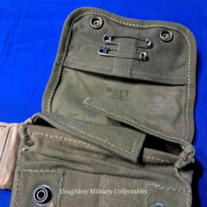 world-war-two-marine-corps-first-1st-aid-pouch-jungle-type-belt-issue-full-of-original-items-used-excellent-1944