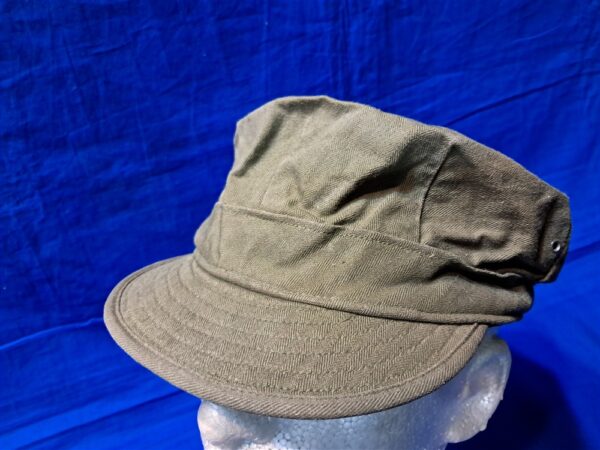 world-war-two-m-43-field-cap-soft-cover-with-bill-herring-bone-twill-size-about-7-and-quarter