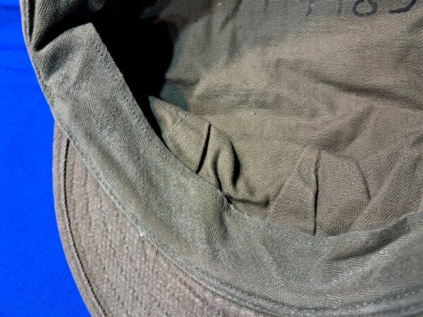 world-war-two-m-43-field-cap-soft-cover-with-bill-herring-bone-twill-size-about-7-and-quarter