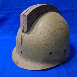 korean-war-era-opposing-forces-helmet-with-wooden-comb-original-war-training-games-1953-dated