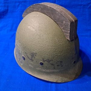 korean-war-era-opposing-forces-helmet-with-wooden-comb-original-war-training-games-1953-dated
